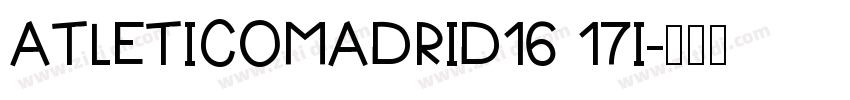 AtleticoMadrid16 17I字体转换